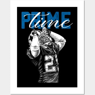 Typography Primetime Deion Sanders Posters and Art